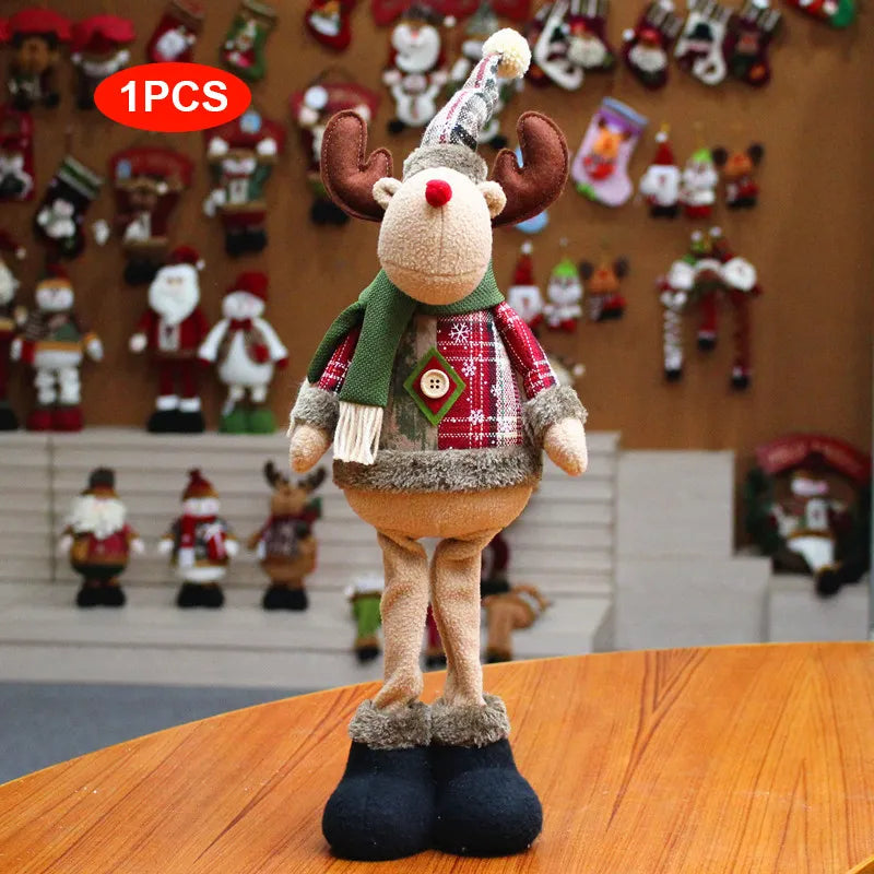 Bonecos Papai Noel Boneco de Neve e Rena Decoração de Natal