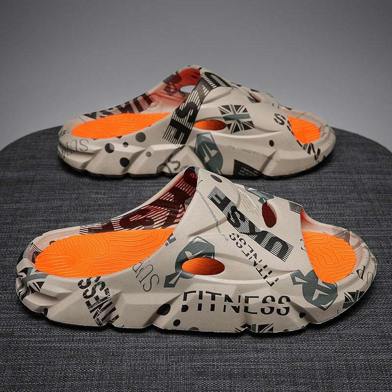 Chinelo Slide Nuvem Estampado Masculino - Salanas® - Salanas