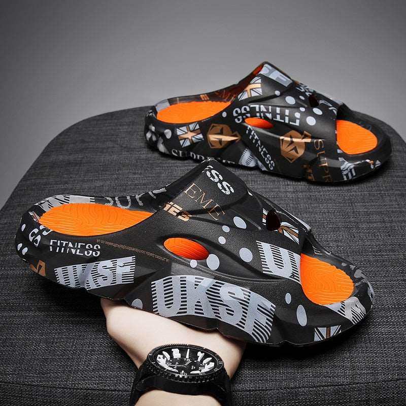 Chinelo Slide Nuvem Estampado Masculino - Salanas® - Salanas