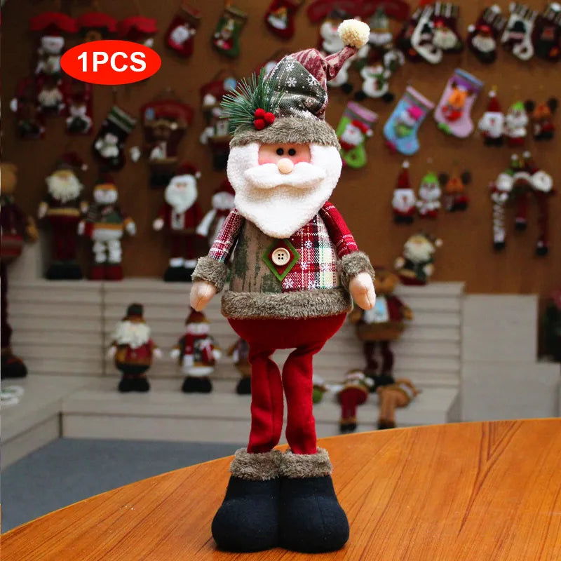 Bonecos Papai Noel Boneco de Neve e Rena Decoração de Natal