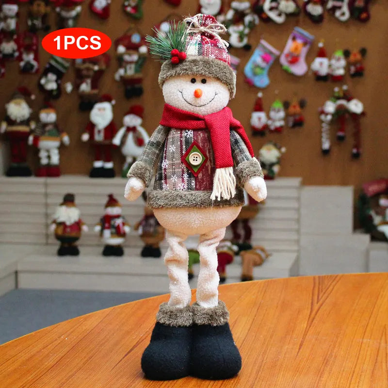 Bonecos Papai Noel Boneco de Neve e Rena Decoração de Natal